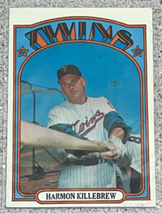 lot 63 image: 1972 Topps Baseball Card #51 - Harmon Killebrew
