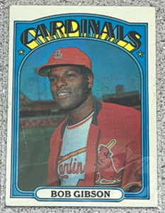 lot 64 image: 1972 Topps Baseball Card #130 - Bob Gibson