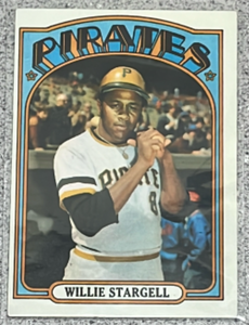 lot 67 image: 1972 Topps Baseball Card #447 - Willie Stargell Pittsburgh Pirates