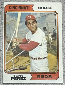 lot 68 image: 1974 Topps Baseball Card #230 - Tony Perez