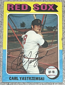 lot 72 image: 1975 Topps Baseball Card #280 - Carl Yastrzemski