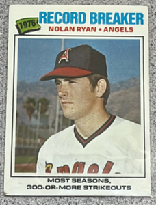 lot 81 image: 1977 Topps Baseball Card #234 - Nolan Ryan Record Breaker