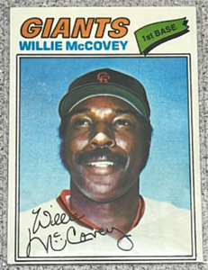 lot 86 image: 1977 Topps Baseball Card #547 - Willie McCovey