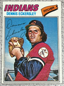 lot 89 image: 1977 Topps Baseball Card #525 - Dennis Eckersley