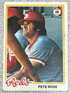 lot 92 image: 1978 Topps Baseball Card #20 - Pete Rose