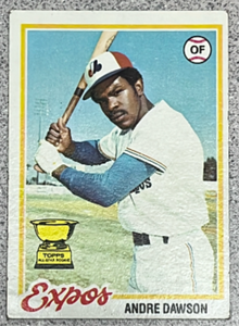 lot 95 image: 1978 Topps Baseball Card #72 - Andre Dawson