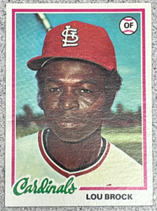 lot 97 image: 1978 Topps Baseball Card #170 - Lou Brock
