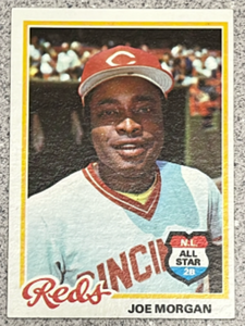 lot 100 image: 1978 Topps Baseball Card #300 - Joe Morgan Cincinnati Reds