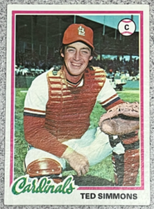 lot 102 image: 1978 Topps Baseball Card #380 - Ted Simmons St. Louis Cardinals