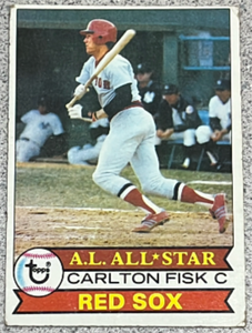 lot 121 image: 1979 Topps Baseball Card #680 - Carlton Fisk All-Star Red Sox