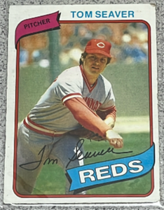 lot 129 image: 1980 Topps Baseball Card #500 - Tom Seaver