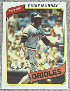 lot 138 image: 1980 Topps Baseball Card #160 - Eddie Murray Baltimore Orioles