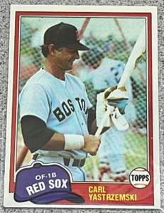 lot 144 image: 1981 Topps Baseball Card #110 - Carl Yastrzemski