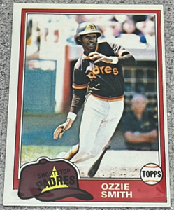 lot 150 image: 1981 Topps Baseball Card #254 - Ozzie Smith