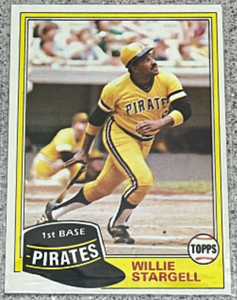 lot 153 image: 1981 Topps Baseball Card #380 - Willie Stargell