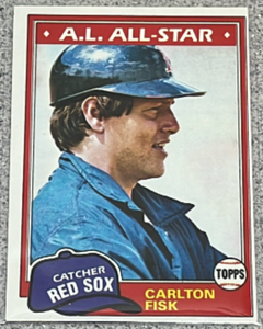 lot 155 image: 1981 Topps Baseball Card #480 - Carlton Fisk All-Star
