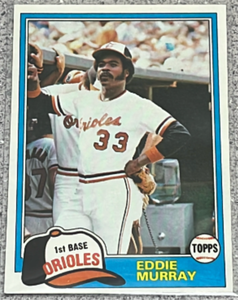 lot 156 image: 1981 Topps Baseball Card #490 - Eddie Murray