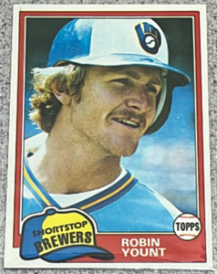 lot 159 image: 1981 Topps Baseball Card #515 - Robin Yount