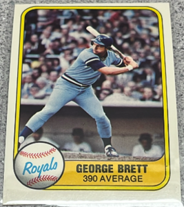 lot 173 image: 1981 Fleer Baseball Card #28 - George Brett