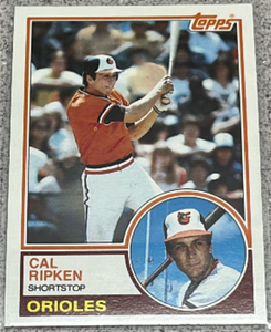 lot 193 image: 1983 Topps Baseball Card #163 - Cal Ripken Jr