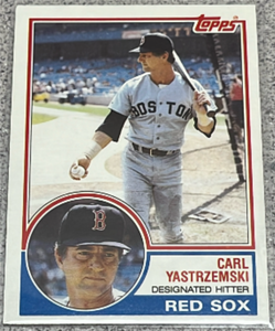 lot 198 image: 1983 Topps Baseball Card #550 - Carl Yastrzemski