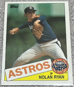lot 200 image: 1985 Topps Baseball Card #760 - Nolan Ryan Houston Astros