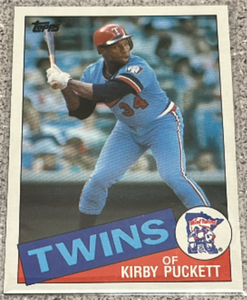 lot 201 image: 1985 Topps Baseball Card #536 - Kirby Puckett
