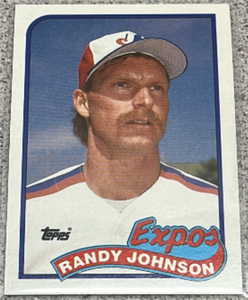 lot 205 image: 1989 Topps Baseball Card #647 - Randy Johnson Rookie
