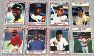 lot 208 image: Lot of 1979 Hostess (2) and 1990 Post Cereal (6) Baseball Cards Including Rickey Henderson, Roger Clemens and others
