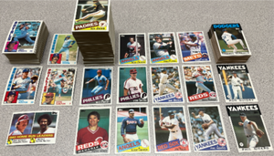 lot 212 image: Lot of 400 1984-1986 Topps Baseball Cards including some stars, Hall of Fame, and rookie cards.