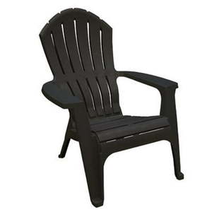 lot 39956 image: Adams Manufacturing 259508 Black Adirondack Chair