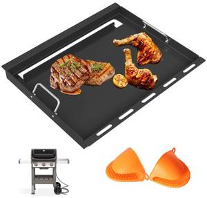 lot 5224 image: 6787 Spirit 300 Full Size Griddle Insert for Weber Spirit I & II 300 Series Grill Accessories Spirit E-310 E-320 E-330 S-310 SP-310, Spirit 2 E310 S-310 Flat Top Griddle, Carbon Steel for 7638 7639 - Retail $96