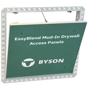 lot 5299 image: Byson Drywall Access Panel 16x16 Inches Wall Access Door with Mud-in Flange, Heavy Duty Steel Frame, 58 Gypsum Inlay, Hidden Hinged Push Lock - Retail $99