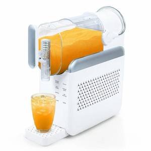 lot 5307 image: Slushie Machine for Home,Frozen Drink and Slushy Maker,240W Fast Make Slushy 5-10 Minutes,No Ice Needed, 6 Preset Programs Slushie Maker with Auto Clean,Frozen Margaritas, Frappes, Milkshake(White) - Retail $137