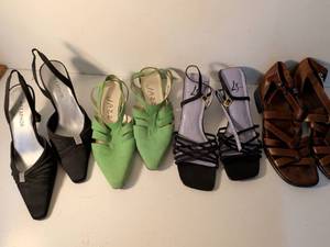 lot 21 image: Womens Designer Shoe Collection Mixed Lot Sizes 8 12 and 9