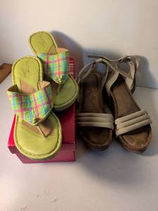 lot 23 image: Womens Summer Sandals Mixed Lot - Born Hippos and Strappy Sandals