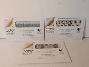 lot 33 image: Color Street Nail Polish Strips Set of 3 Packages