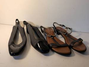 lot 45 image: Womens Dress Shoes Mixed Lot - Flats and Sandals