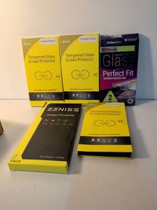 lot 48 image: iPhone Tempered Glass Screen Protector Bundle - Various Models
