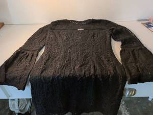 lot 69 image: Xhilaration Black Lace Long Sleeve Dress Size Small