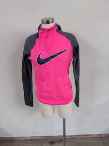 lot 71 image: Nike Therma-Fit Womens Pink and Gray Hoodie Size S
