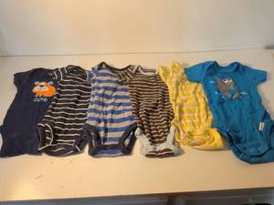 lot 95 image: Baby Boy Bodysuit Lot 0-3 Months
