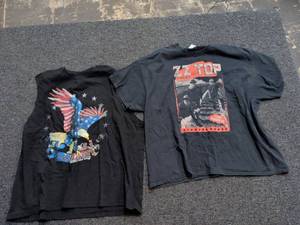 lot 104 image: ZZ Top Band T-Shirt Collection Set of 2 Size 3XL