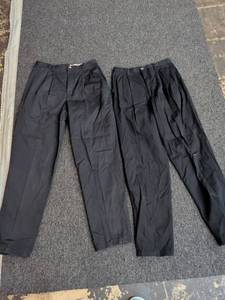 lot 110 image: Eddie Bauer Mens Navy Blue Dress Pants Lot of 2 Size 10