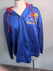 lot 143 image: Champion Kansas University KU Jayhawks Full Zip Hoodie Size 2 XL