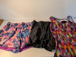 lot 150 image: Womens Athletic Shorts Bundle - Mixed Brands Workout Set Size M and 2XL