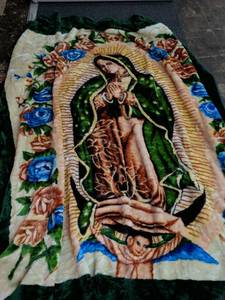 lot 180 image: Our Lady of Guadalupe Plush Blanket