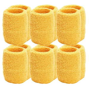 lot 20432 image: Unique Sports Athletic Performance Team Wristbands (20 pair) - Gold
