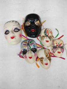 lot 20441 image: Vintage Decorative Venetian Masks