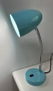 lot 20497 image: Turquoise LED Desk Lamp